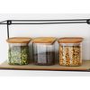 Boite carrée en verre et bambou 800 ml x 3 - Visuel 1